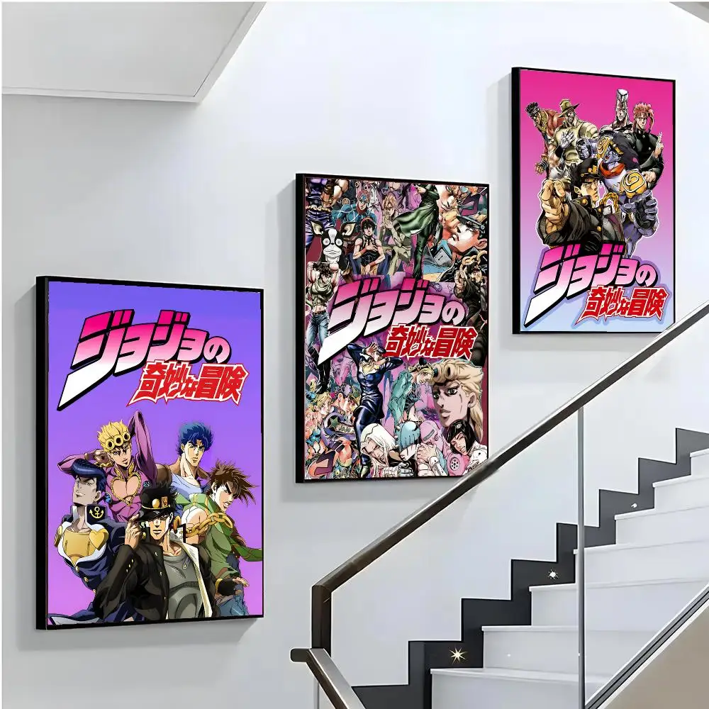 J-JoJo's B-Bizarre Poster HD Wall Art Wall Stickers Home Living Room Bedroom Bar Office Decor Prints