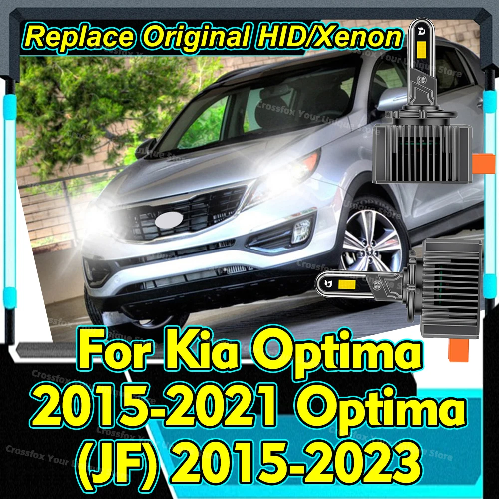 2x Bombillas LED para faros delanteros de tubo de cobre D3S D3R 50000LM para Kia Optima 2015-2021 Optima (JF) 2015-2023 2016 2017 2018 2019 2020