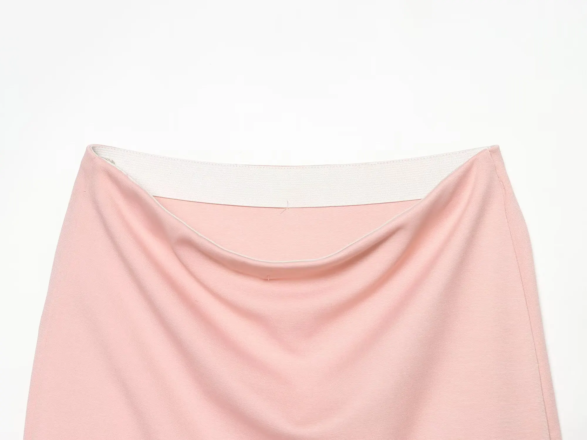 TFMLN Schicker Damen-Strickrockanzug in Rosa 2026 Neuer Eleganter Herbst-Trendanzug mit V-Ausschnitt, Lässigem Geknotetem Oberteil und Geradem Midirock – Detail 15