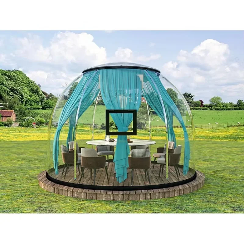 Polycarbonate Deluxe Dome Room Transparent Outdoor Dome Tent Transparent Bubble Dome Room