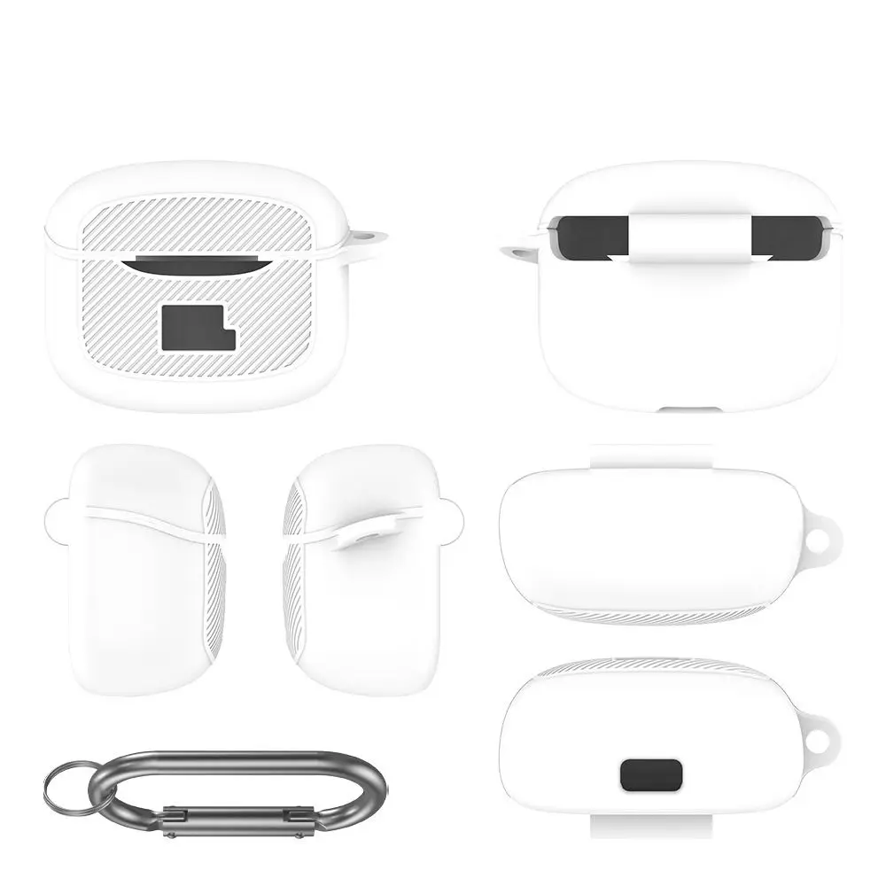 المضادة للسقوط حقيبة سماعة الاذن مع حلقة تسلق الغبار سماعات الأذن غطاء المضادة للخدش للصدمات شحن صندوق شل ل JBL Tune Buds 2