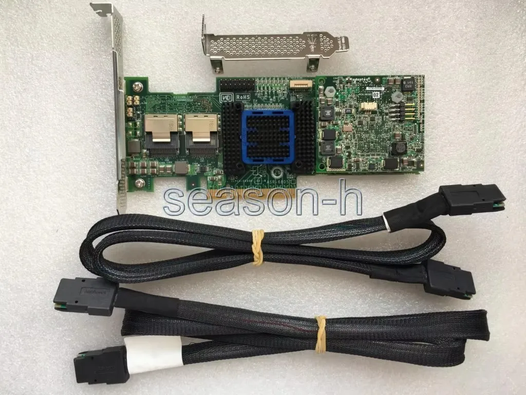 Raid Controller ASR-6805T 8 Ports PCIE2 x8 512MB+cables/battery