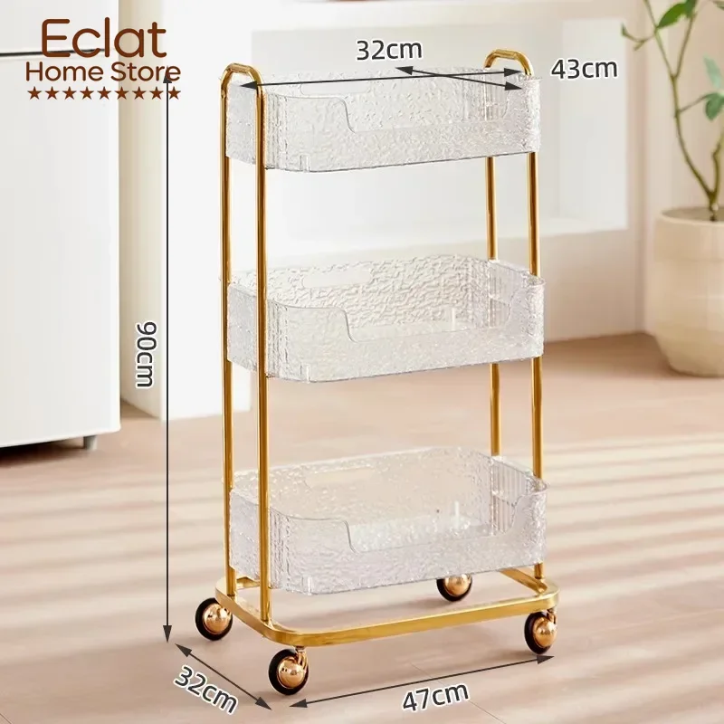 Trolley Beauty Salon Cart Removable Storage Furniture Auxiliary Eyelash Organizer Wheels Hairdresser Rollers Trolly Mobile Tool