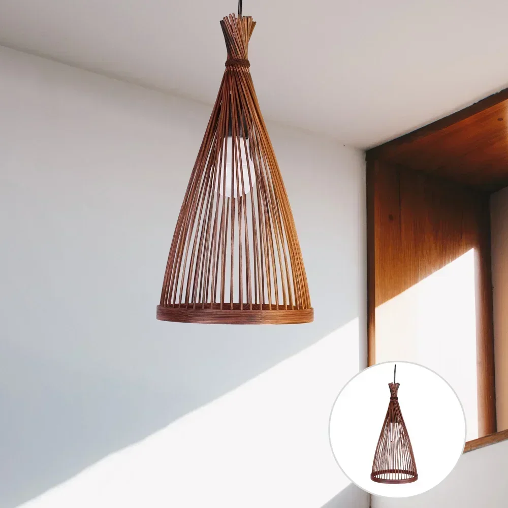 1pc Handmade Rattan Pendant Light,Handmade Light Fixture Ceiling, Farmhouse Bedroom Nursery Hallway Corridor Pathway