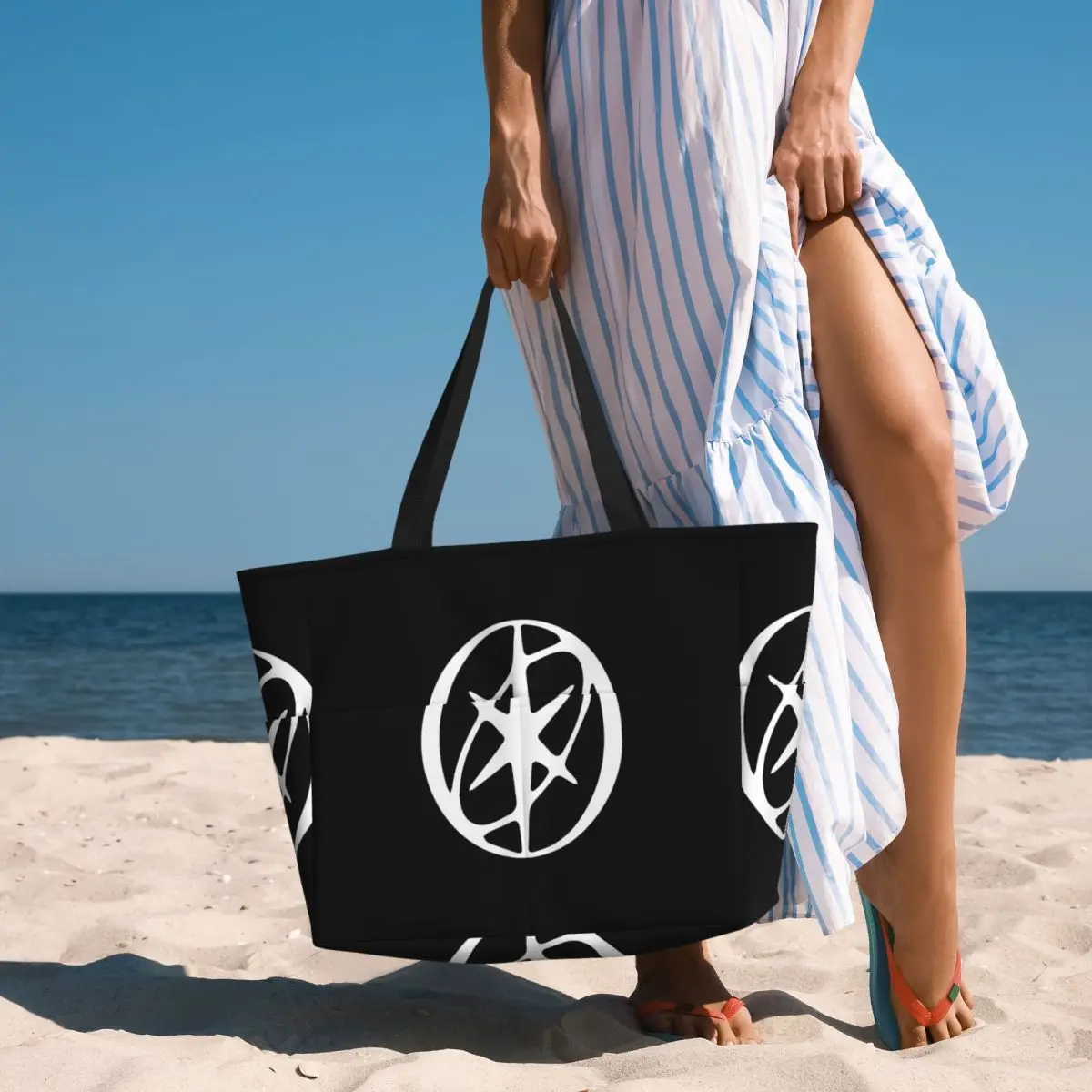 Everything's Gnarly Katseye Logo Beach Tote Bag Sport Gym Yoga Duffle Large Tote Bag Women Travel Bag Fitness bag
