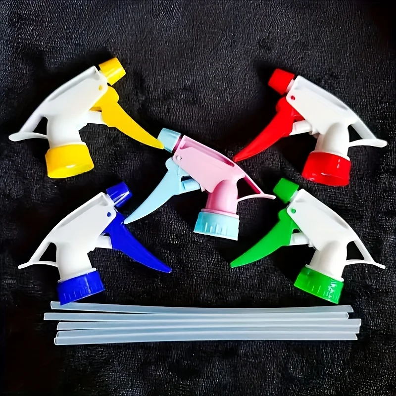 5/10pcs Random Color Pressurized Spray Nozzle Universal Water Bottle Atomizer Multi-use for Hair Plant Pet Cleaning