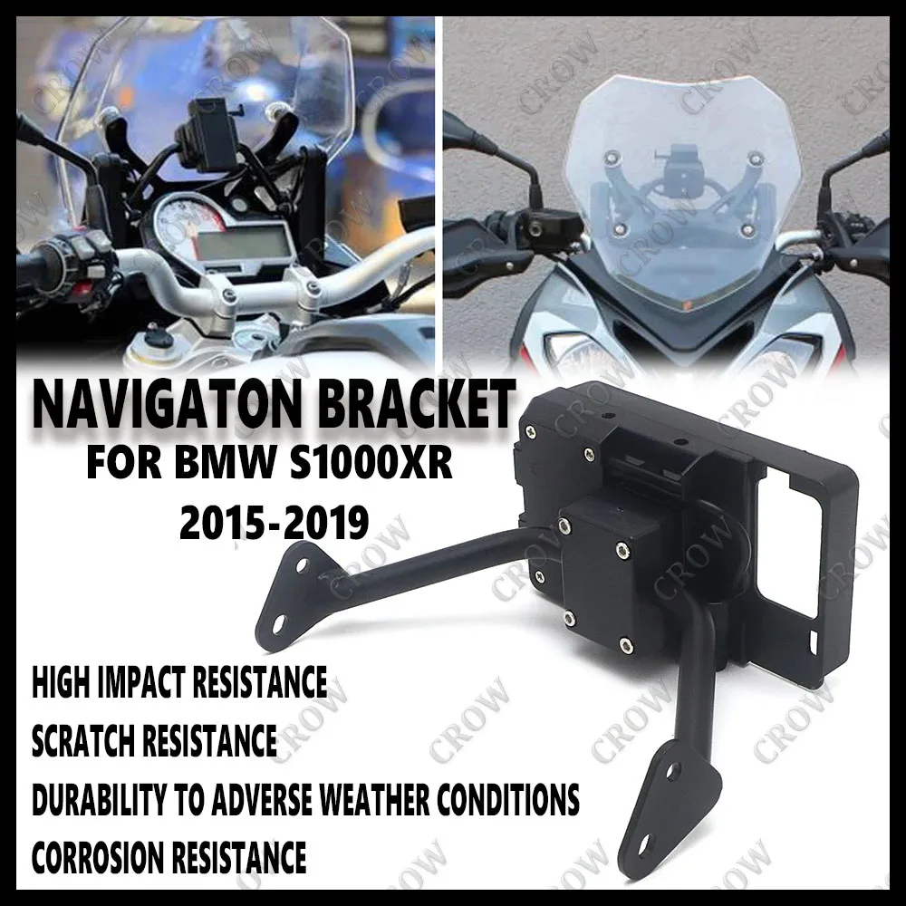 

For BMW S1000 XR S 1000 XR 2015 - 2019 S1000XR Motorcycle Stand Holder Mobile Phone GPS Navigaton Bracket USB Wireless Charging