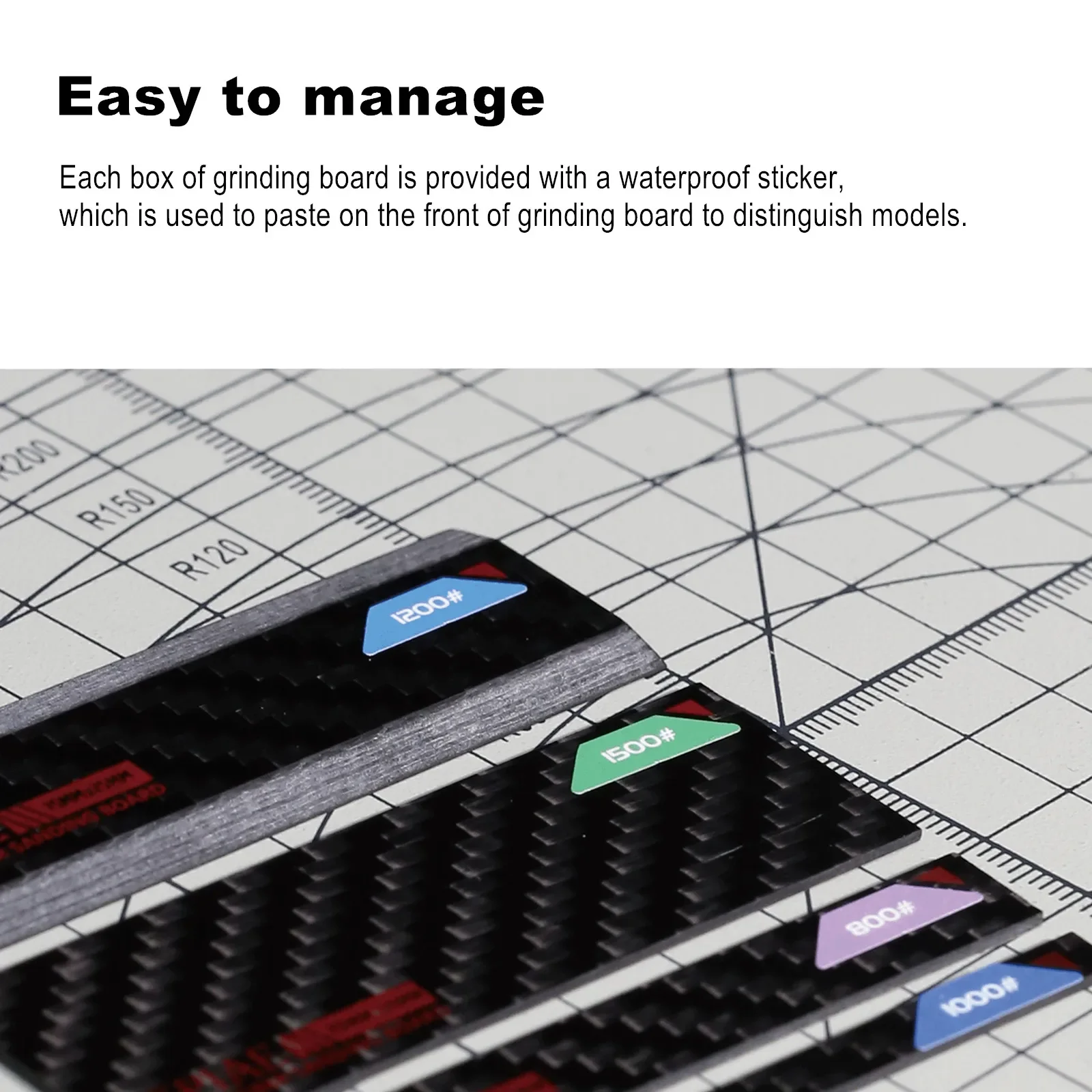 Dspiae-Carbon Fiber Grinding Plate, Modelo Militar Fazendo Ferramenta, Montagem Retrofit Gundam, Hobby, DIY