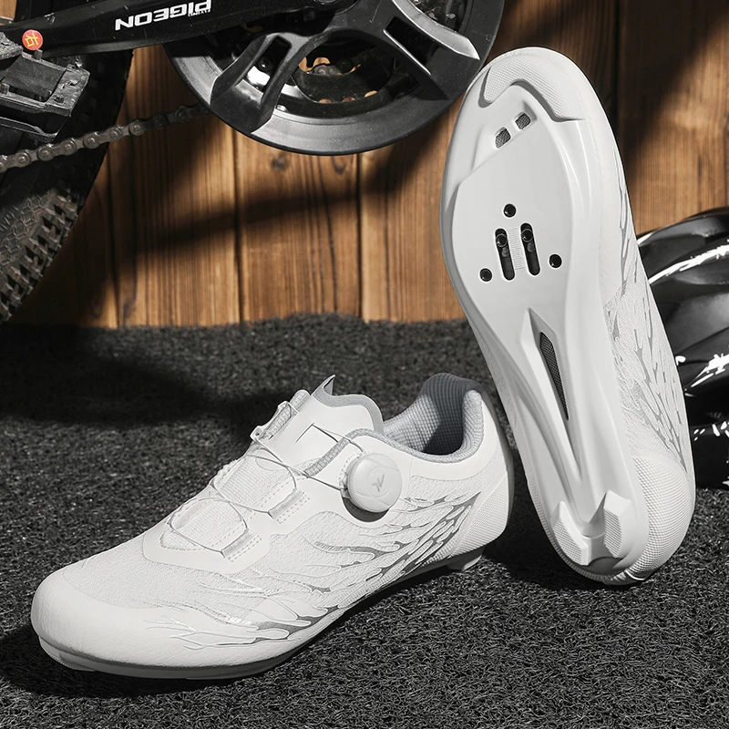 

Road Cycling Shoes male Breathable Summer Self-Locking Cleat Non-slip Mountain Bicycle Shoe Men's spd racing Sneaker Lightweight