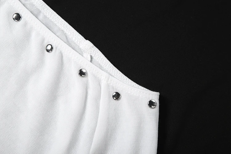 Weird Puss T-Shirts mit schrägem Kragen für Damen, schlicht, schulterfrei, langärmelig, modisch, klassisch, Herbst, lässig, vielseitig kombinierbar, Streetwear – Detail 7