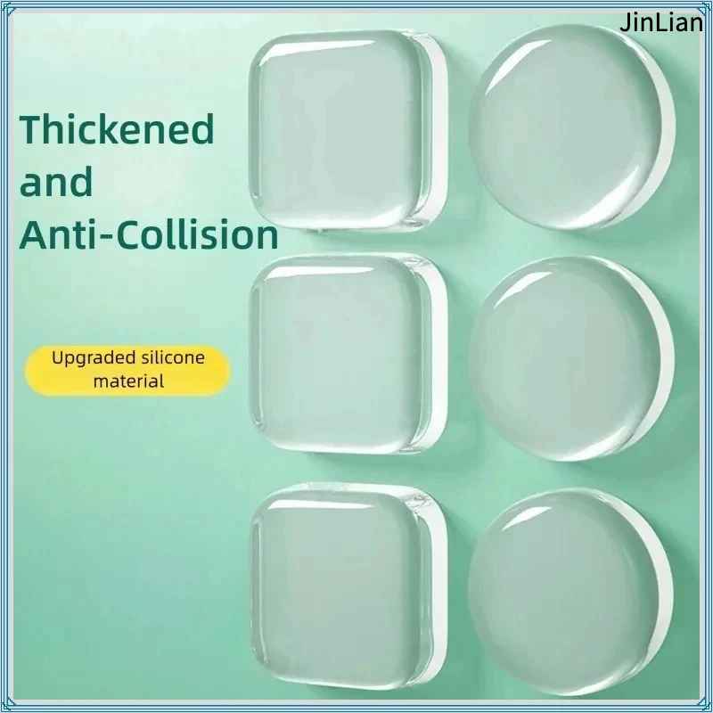 Self-Adhesive Door Stickers Anti-Collision Cabinet Refrigerator Door Mute Transparent Waterproof Wall Stickers