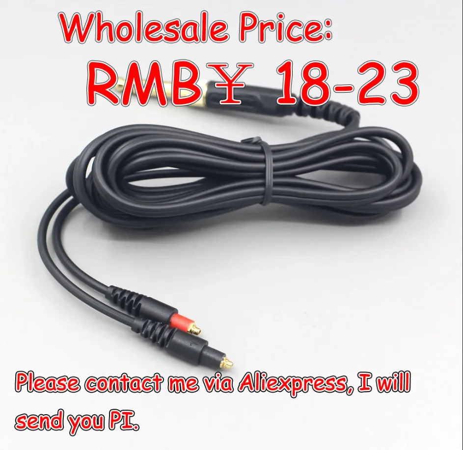 LN005705 200pcs  Replacment 3.5mm & 6.5mm Audio Cable For  SRH1540 SRH1840 SRH1440 Headphone