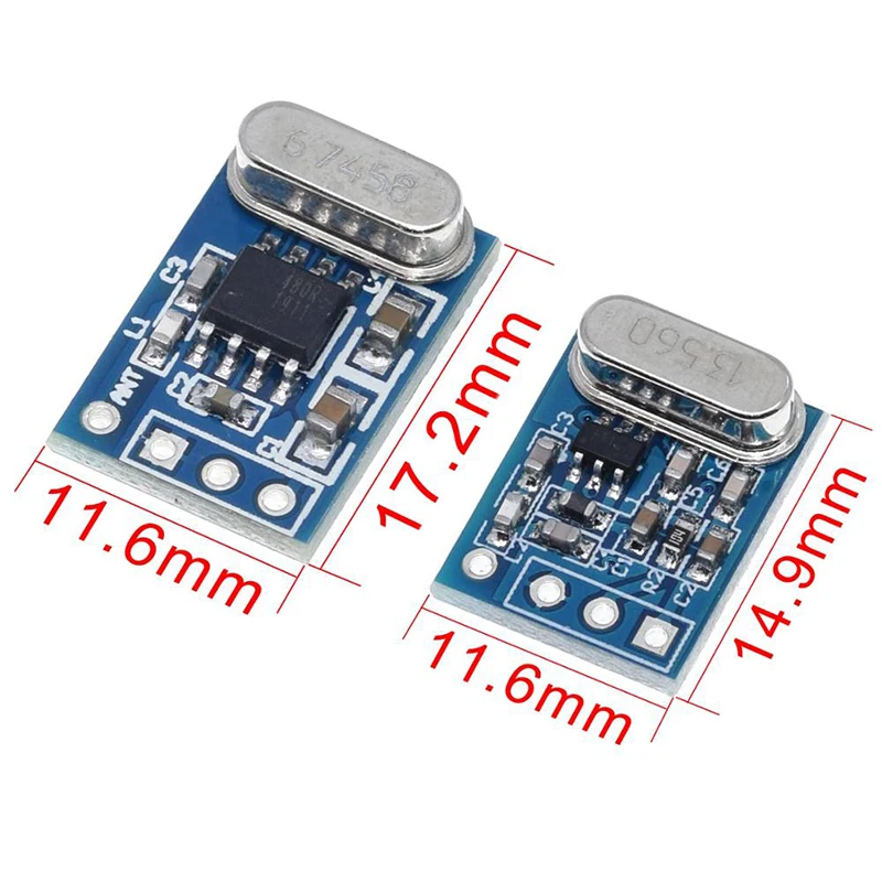 1Set 2Pcs 433MHZ Wireless Transmitter Receiver Board Module SYN115 SYN480R ASK/OOK Chip PCB for arduino