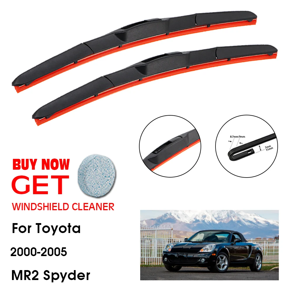 

Car Blade For Toyota MR2 Spyder 20"+19" 2000-2005 Front Window Washer Windscreen Windshield Silica Gel Wiper Blades Accessorie