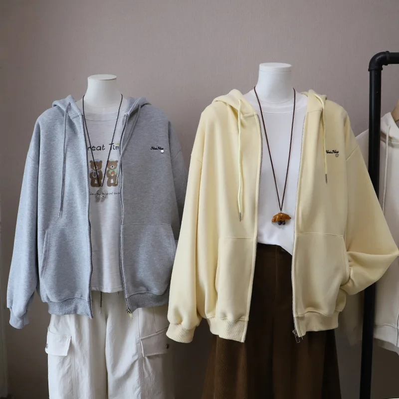 

Модная толстовка с капюшоном для женщин больших размеров, с вышитыми буквами, повседневный топ для девушек больших размеров, осенняя одежда