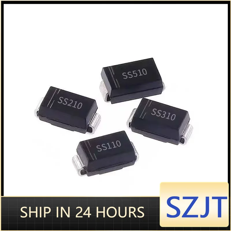 500PCS M1 M4 M7 Rectifier Diode Schottky Diodes SS12 SS14 SS16 SS24 SS34 SS36 SS110 SS210 SS210 US1M RS2M ES1D DO-214AC