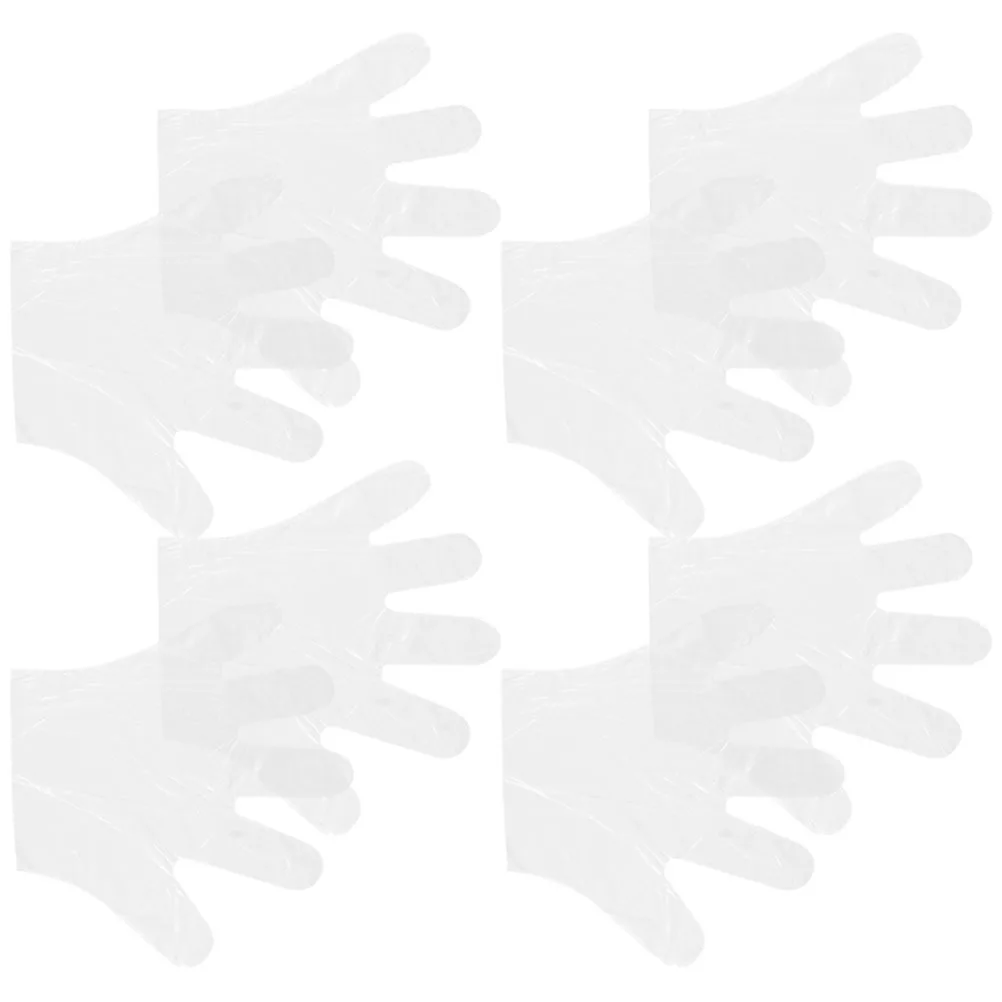 300Pcs Thicken Transparent Food Grade Pe Industrial Working Cleaning Barrier Fingerprint Prevention