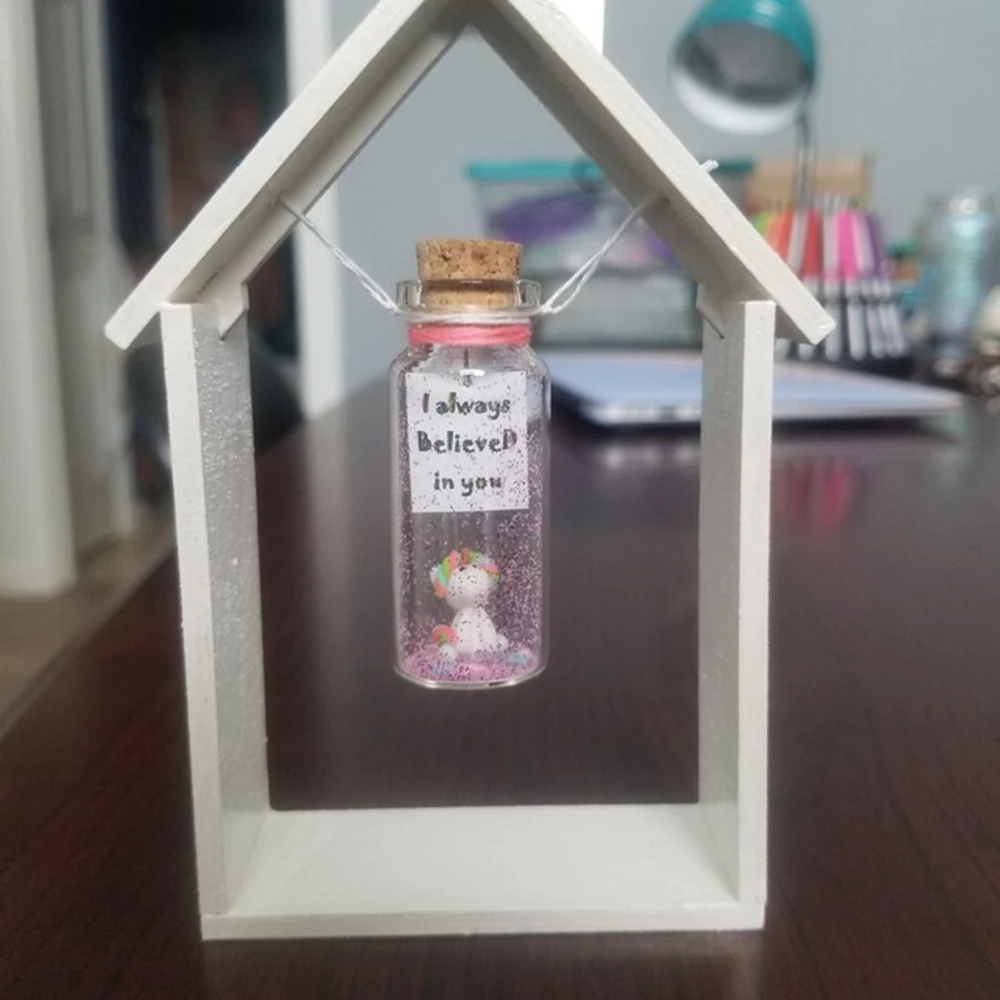 Magical Unicorn in a bottle, Birthday present for Daughter Niece, You are magical, Personalized Message in a bottle gift for uni