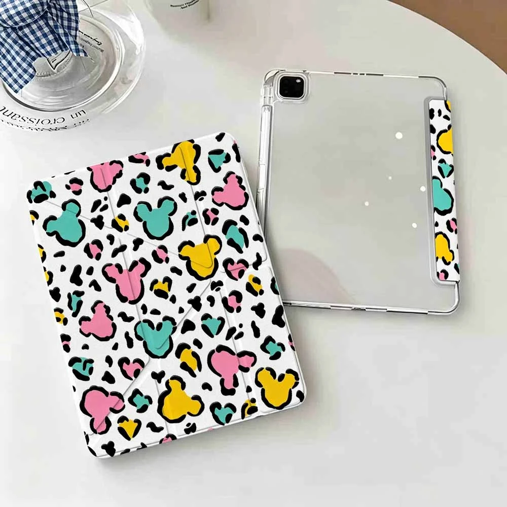Colorful Leopard Print pattern For IPad Mini Air Pro 13 12.9 11 10.9 10.5 10.2 9.7 8.3 7.9 inch 5 6 7 8 th Pen Slot Tablet Case