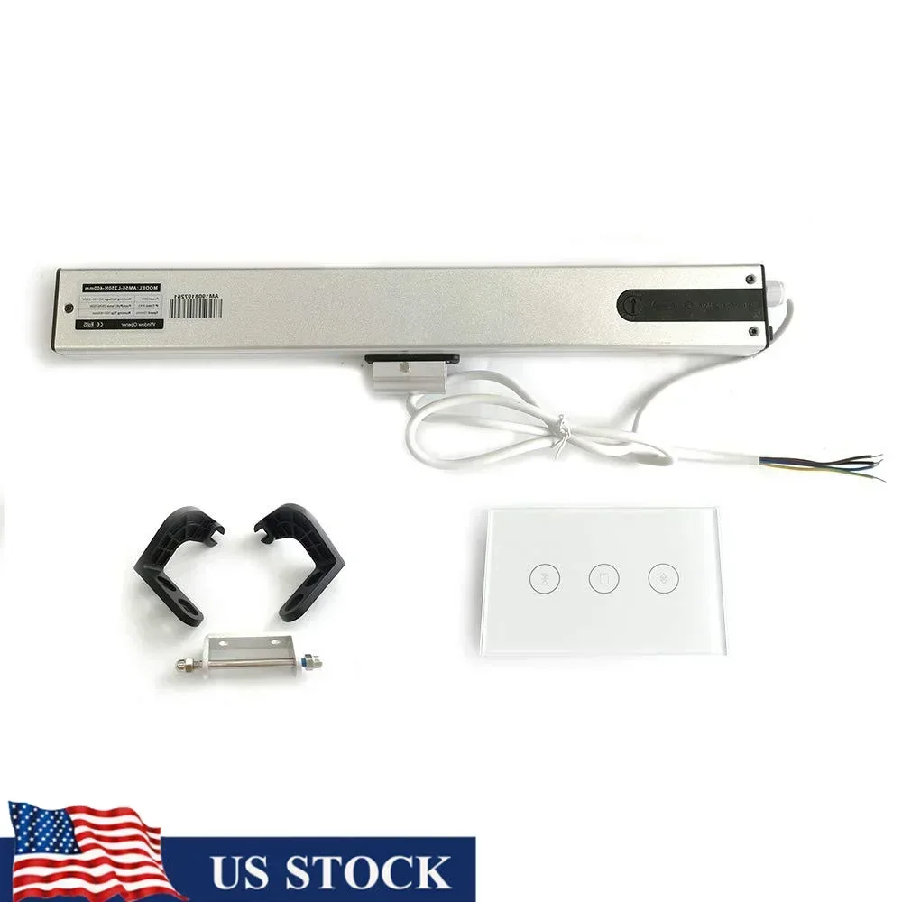 Apri finestra automatico intelligente Controllo Wi-Fi App motore AC compatibile Alexa Assistente Google Controllo vocale Lega di alluminio