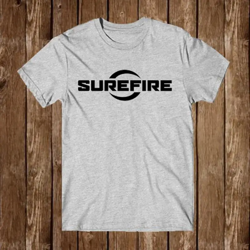 Surefire Guns Firearms Men's grey T Shirt Size S 5XL