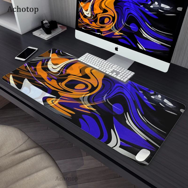 

Computer Mouse Pad Gaming Abstract Art Mousemat Large Desk Mat Pc Gamer Accessoires Mousepad Speed Keyboard Pads XXL 900x400mm