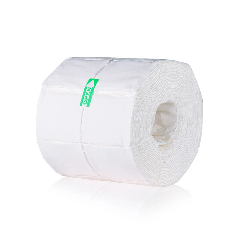 300/500 Uds removedor de uñas de algodón desechable sin pelusa toallita para remojar esmalte de Gel de algodón eliminar envolturas de uñas toallitas manicura almohadilla de papel suave