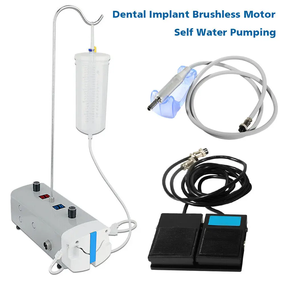 Dental Surgical Implant System Brushless Motor /1:5 20:1 Contra Angle/20° Straight Handpiece Fit NSK