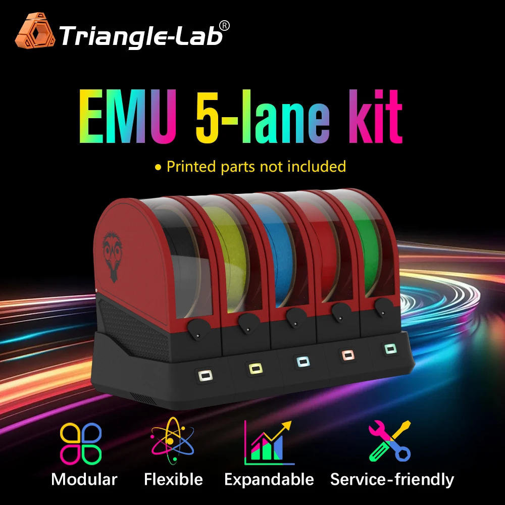 

Trianglelab EMU Expandable Multi material Unit KIT for klipper printer voron BMCU ERCF Sealed Tradrack Box Turtle PicoMMU A4T