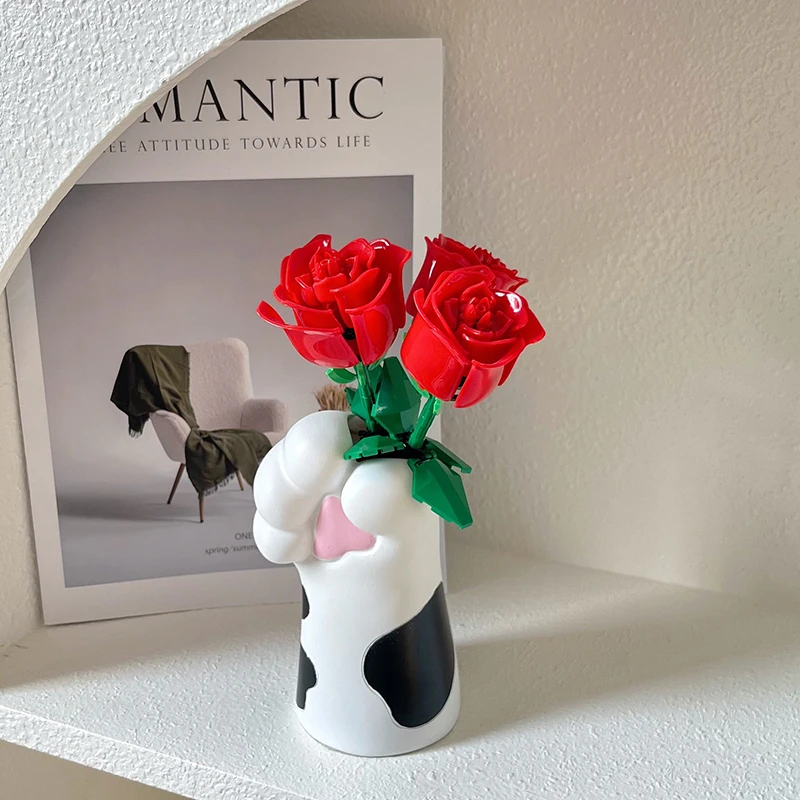 Creative Vase Cat Claw Ornaments Desktop Living Room Home Porch TV Cabinet Office Flower Arrangement Decorations Planter view 3