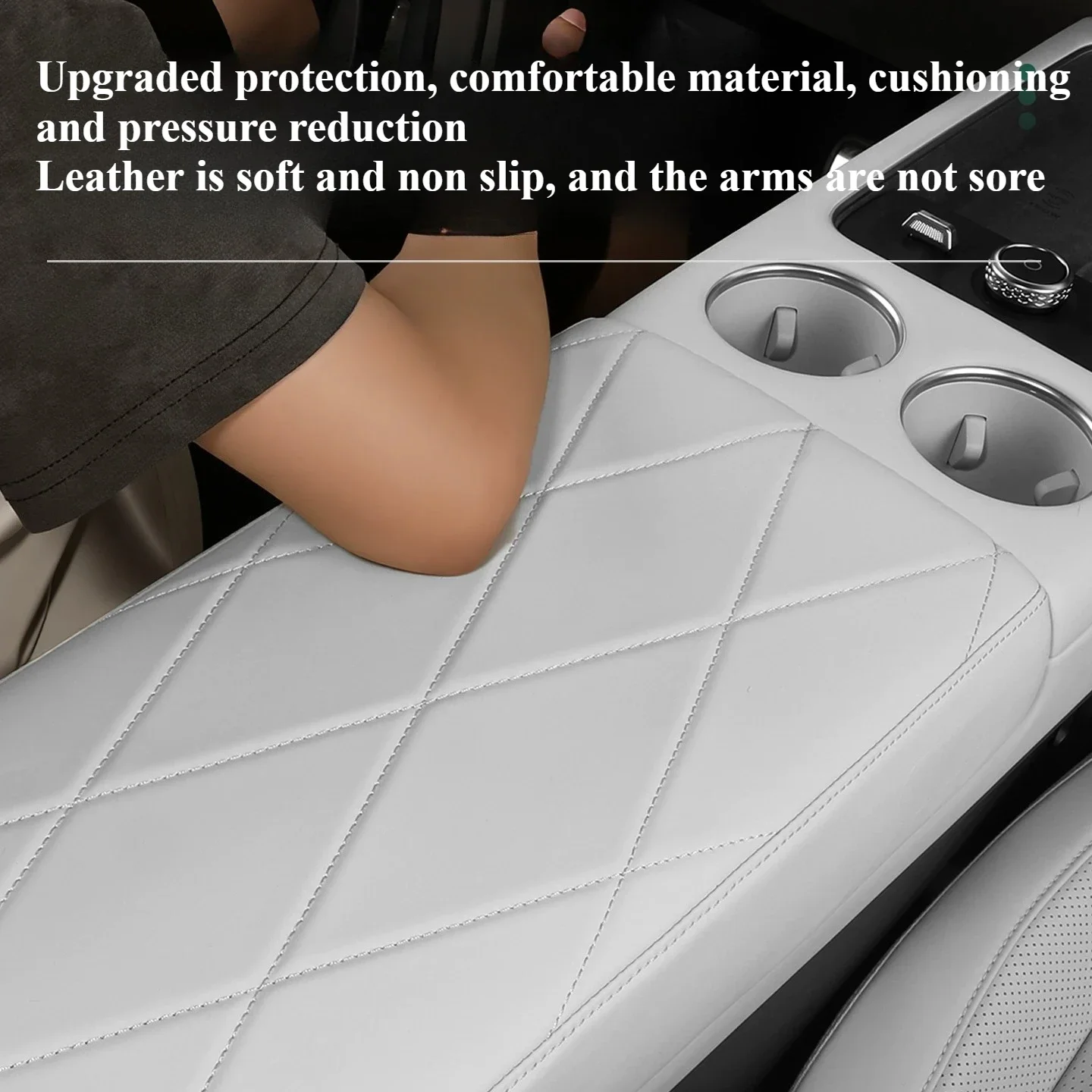 For Volkswagen ID. Era 9X 2026 Car Center Console Armrest Box Protective Cover Anti Fouling and Wear-resistant Leather Pad