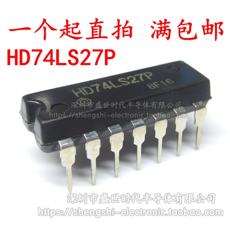 10PCS/LOT   HD74LS27P SN74LS27N DIP14 /