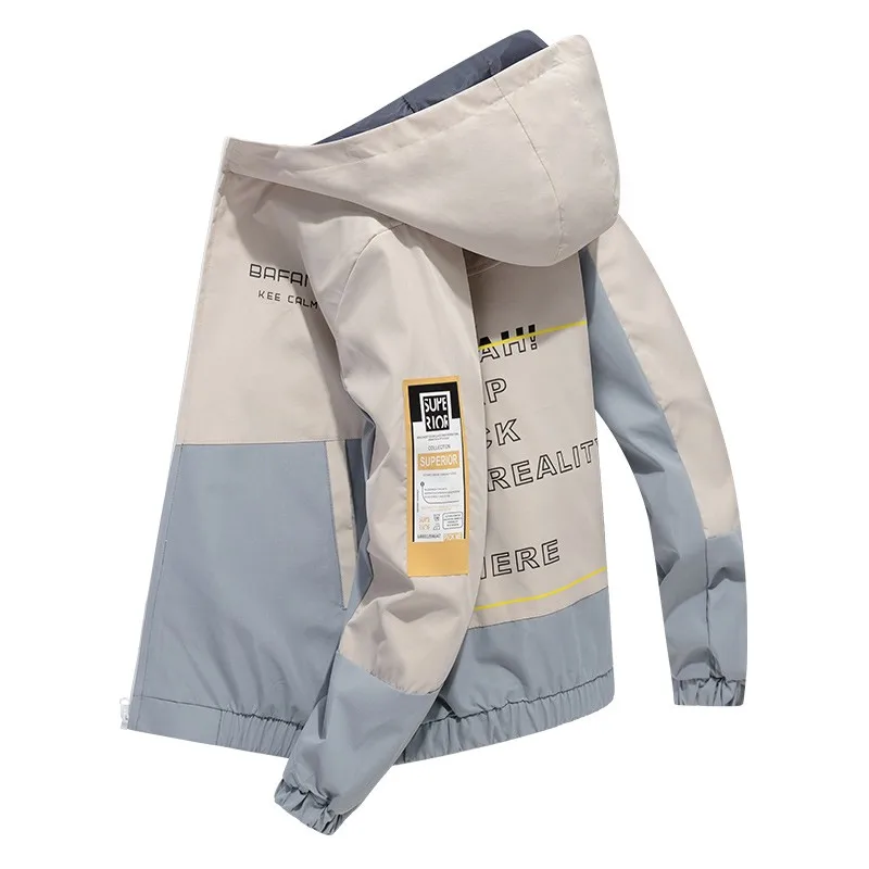 Spring Autumn 2024 Men\'s Jacket New Cyberpunk Print Casual Zip Jacket Functional Style Casual Work Jacket Fashion Sports Jacket