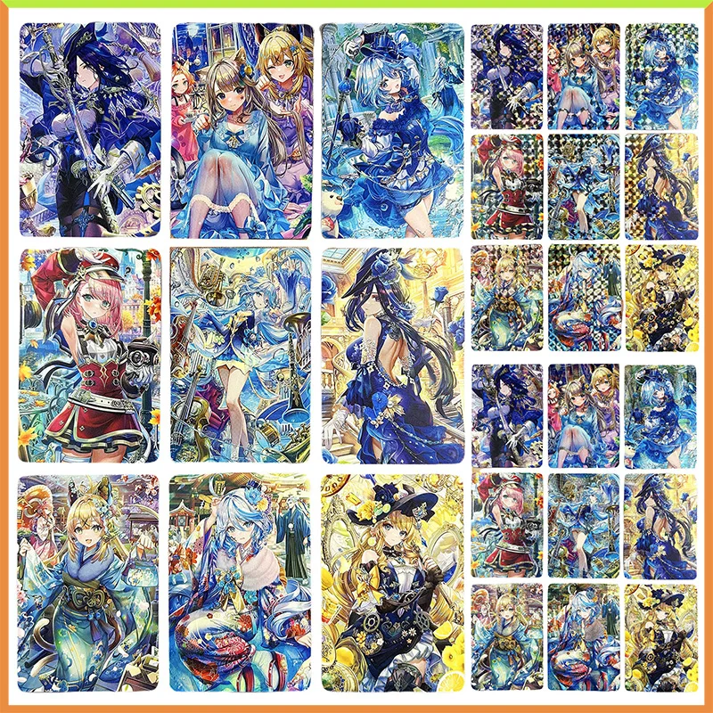 

Anime Goddess Story DIY ACG Eula Furina Sangonomiya Kokomi Tabletop Games Cards Toys for boys Collectible Cards Birthday Present