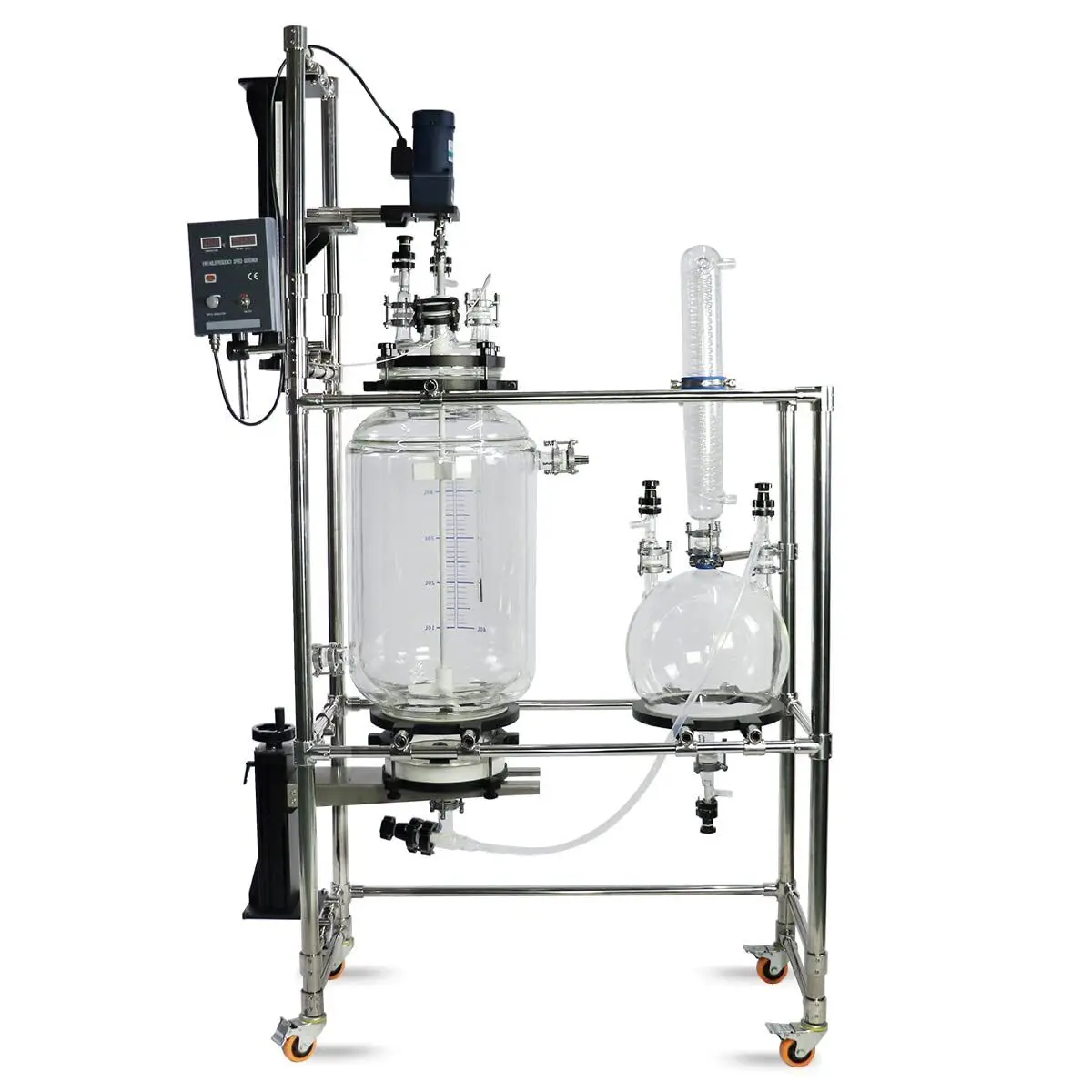 Lab 10-100L Crystallization Reactor Jacketed Glass Reactor Vacuum Nutsche Filter