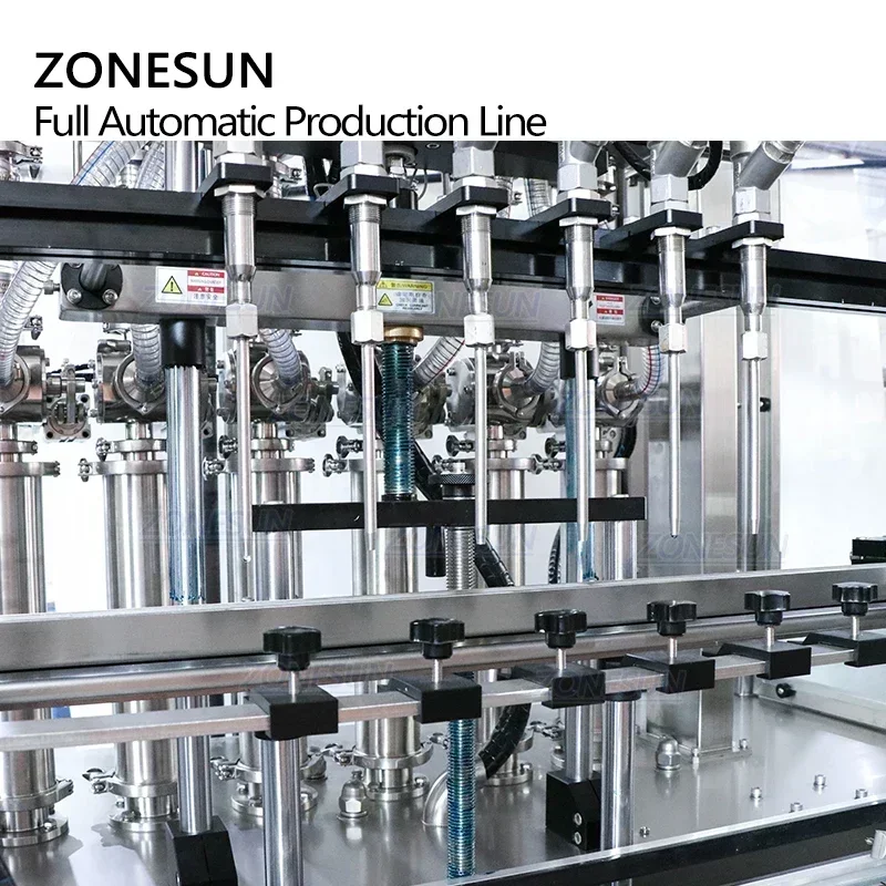 ZONESUN ZS-FAL180EX Lini Pengisian, Penutupan, dan Pelabelan Otomatis Anti Ledakan untuk Botol Alkohol, Pasta & Cairan