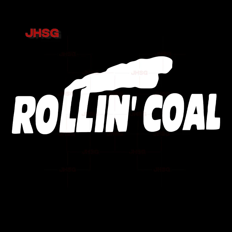 Rolling Coal Fun Diesel Smoke Car Car Stickers Window Vinyl Decoration Vehicle External Accessories