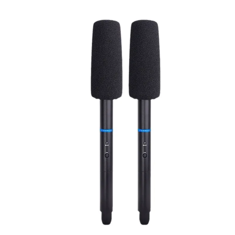 YYHC-Wireless Rechargeable 3 in1 Interview Microphone Handheld Microphone for smartphone and camera microphone