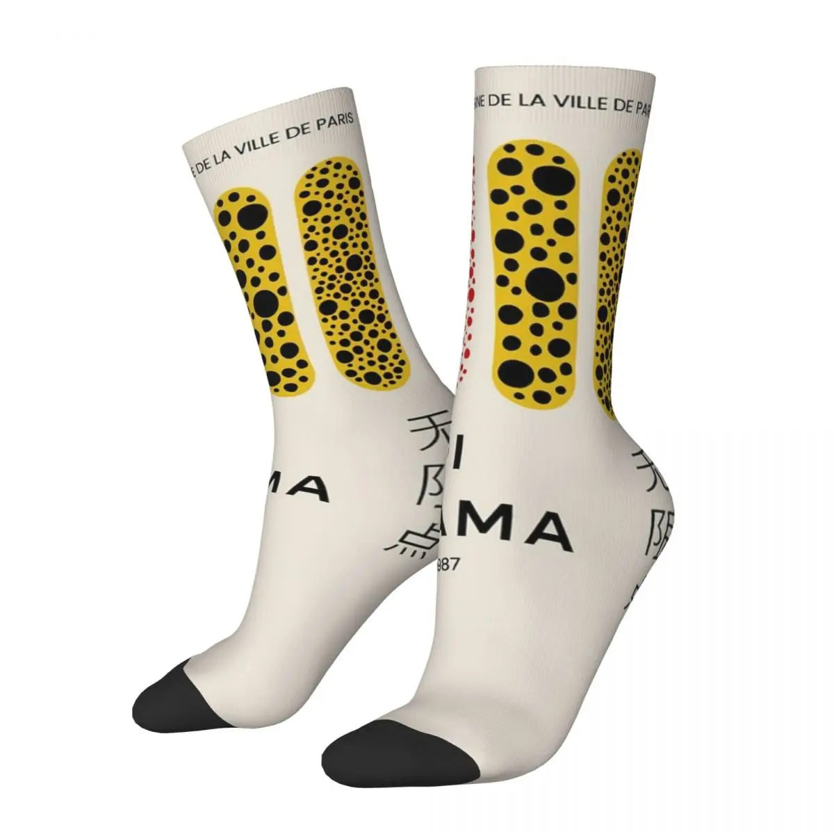 

Happy Funny Men's Socks Casual Yayoi Kusama Sock Graphic Women's Sock Spring Summer Autumn Winter