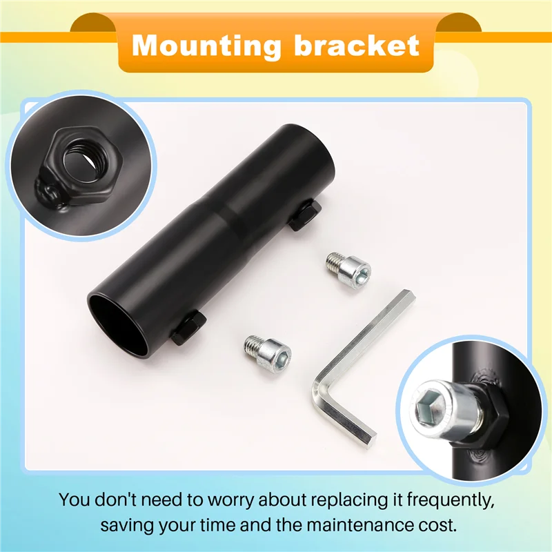

AS94-For Starlink Pipe Adapter, Aluminum Alloy Heavy Duty Satellite Internet Pole Mount Bracket Mounting Kit For Roof Wall