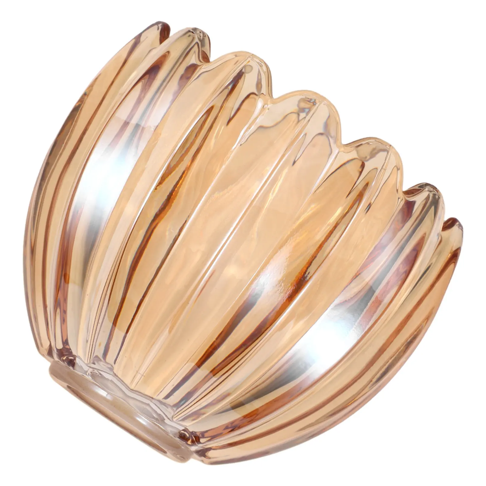 Pumpkin Glass Lampshade Amber Handblown Replacement for Pendant Wall Table Floor Lamp Decorative Elegant Lighting Fixture