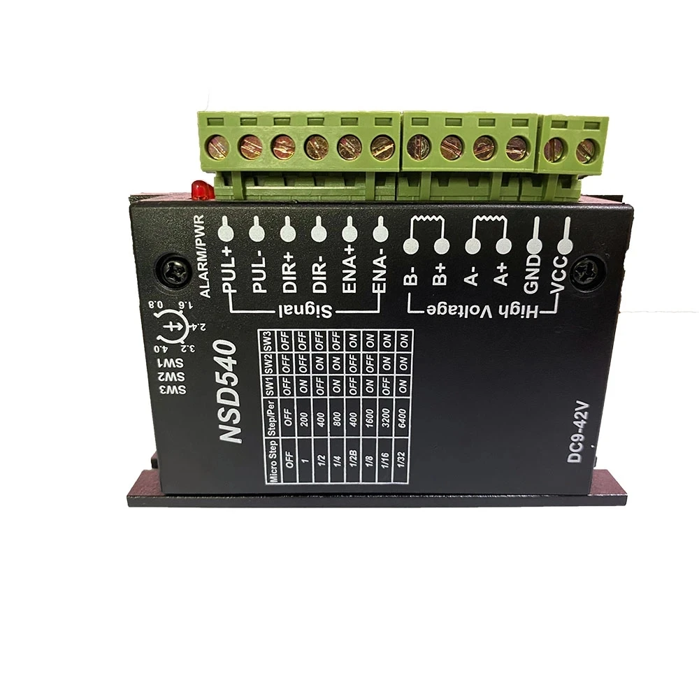 بسيط محرك متدرج سائق DC 9-40V 42/57 محرك متدرج 4A DC9-40V محرك متدرج CNC آلة الحفر NSD540
