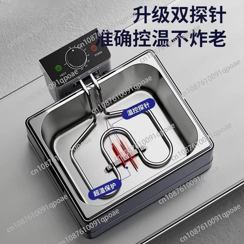 Frying Equipment Special Pot for Making French Fries Commercial Electric Fryer Tabletop Fryer Fully Automatic