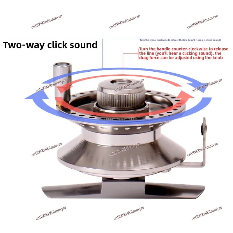 Full metal front wheel with unloading force Ultra light fly fishing wheel