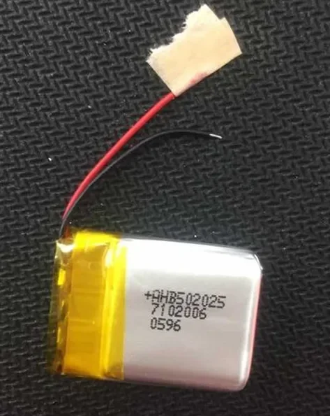 

A products 3.7V polymer lithium battery, 502025 200MAH MP3 MP4 MP5 GPS Bluetooth small battery Rechargeable Li-ion Cell