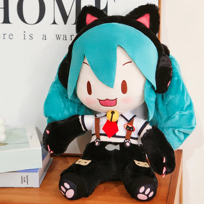 

Adorable Hatsune Miku Fufu Plush Toys Kitty Collection Miku Stuffed Dolls Hobbies Collect Toys Kawaii Room Decor Kids Xmas Gift