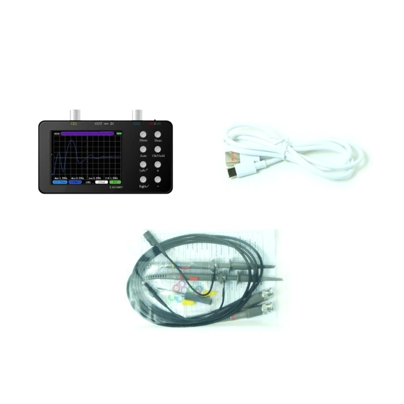 Two Independent Channels Digital Oscilloscope Compatible for Comprehensive Analysis Electronic Repair Engineers