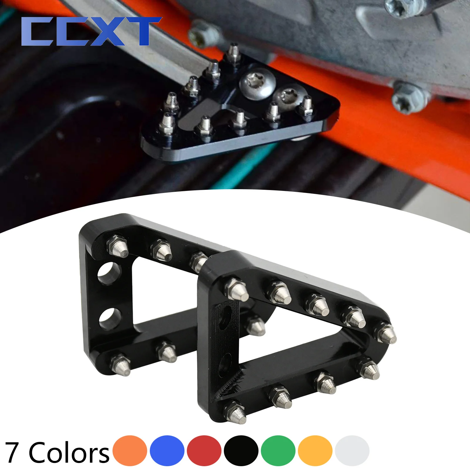 Motorcycle Rear Brake Pedal Lever Step Plate Tip For KTM XC XCF SX SXF EXC XCW EXCF 125 150 250 300 350 400 450 500 2008-2023