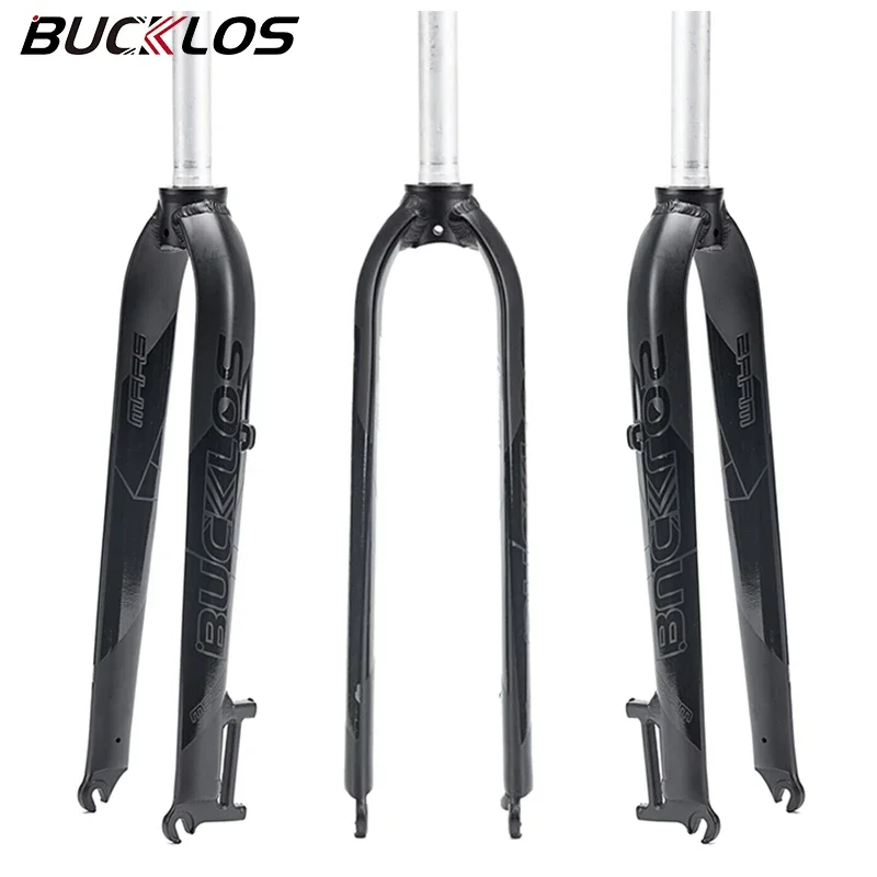 BUCKLOS 29 27.5 26 MTB Fork Aluminium Alloy Bike Rigid Fork 1-1/8