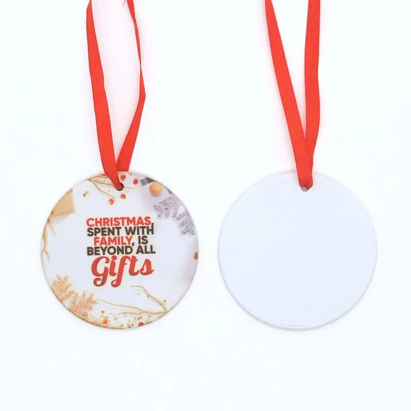 500pcs/Lot Sublimation Plastic Christmas Ornaments blank 3